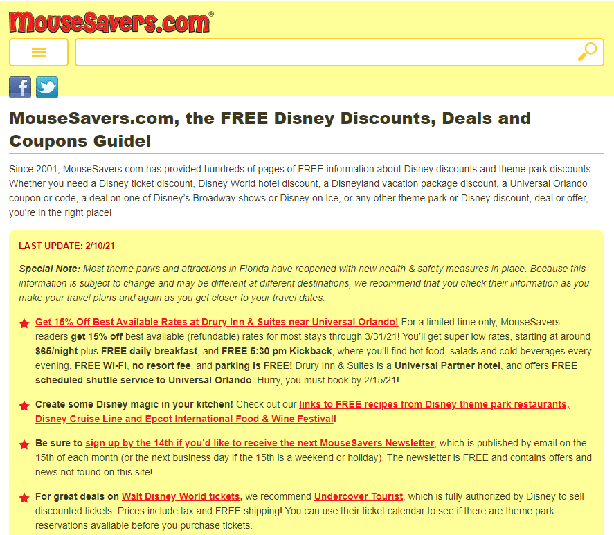 disney world blogs