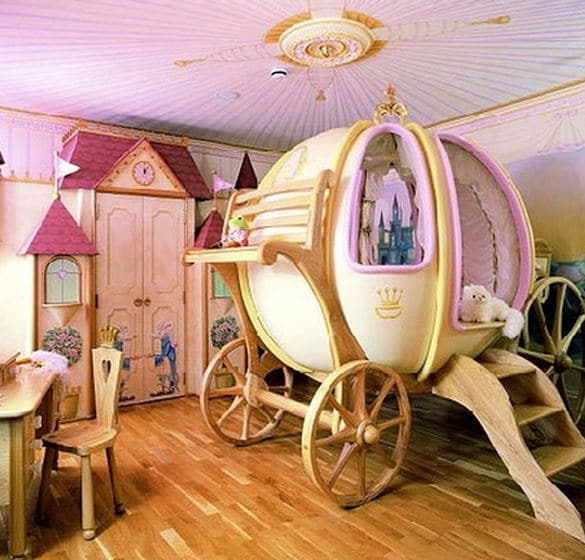 Disney bedrooms Cinderella carriage