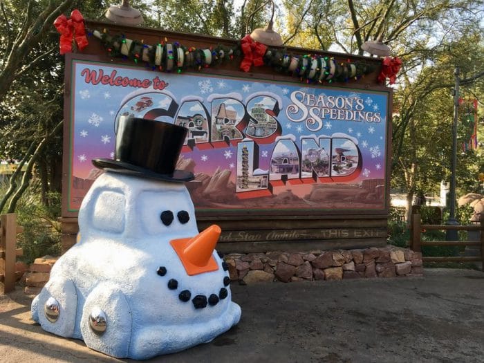 Cars land christmas Disneyland