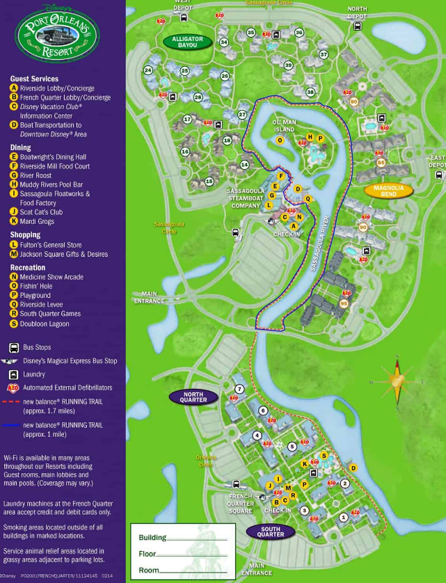 port orleans French Quarter map