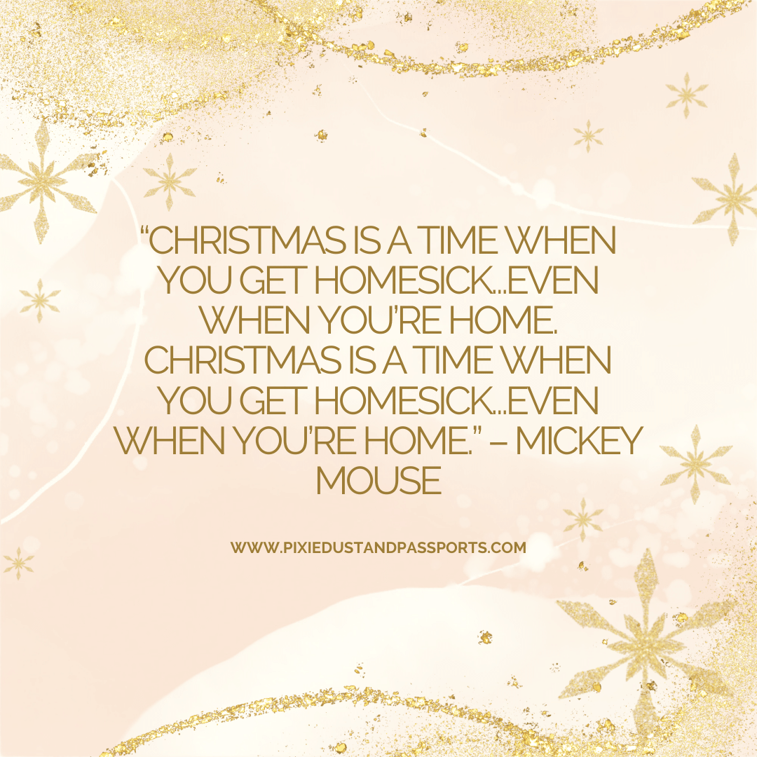 60+ Festive Disney Christmas Quotes - Pixie Dust and Passports