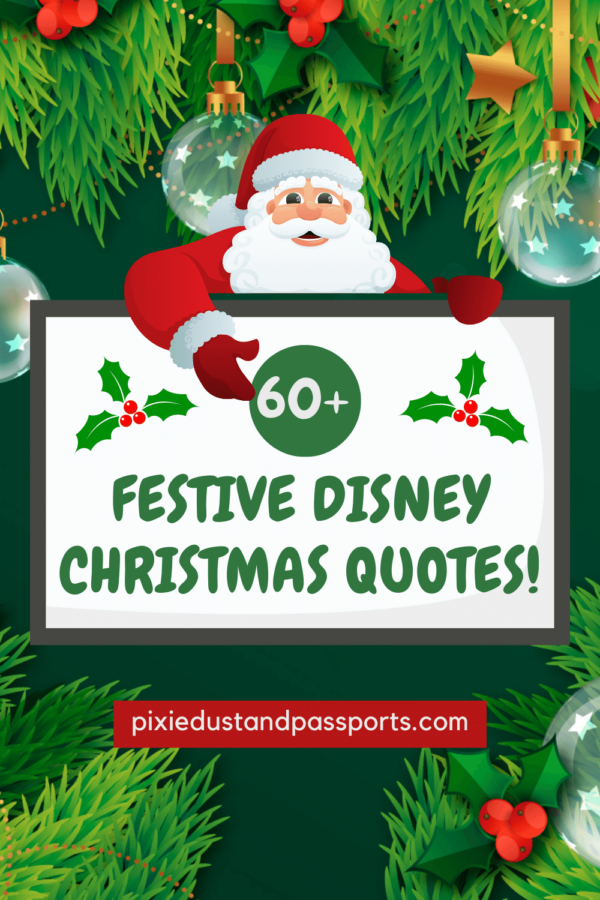 60+ Festive Disney Christmas Quotes Pixie Dust and Passports